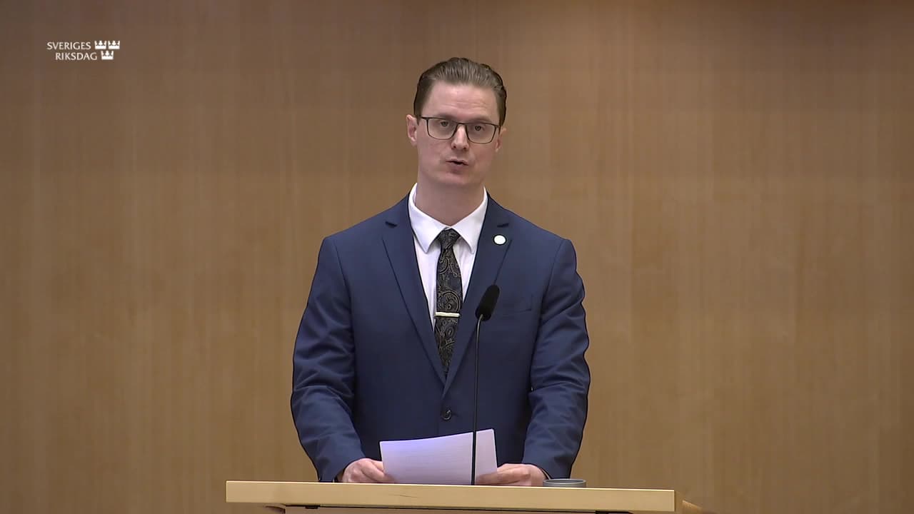 Stillbild från Debatt om förslag, Punktskatt