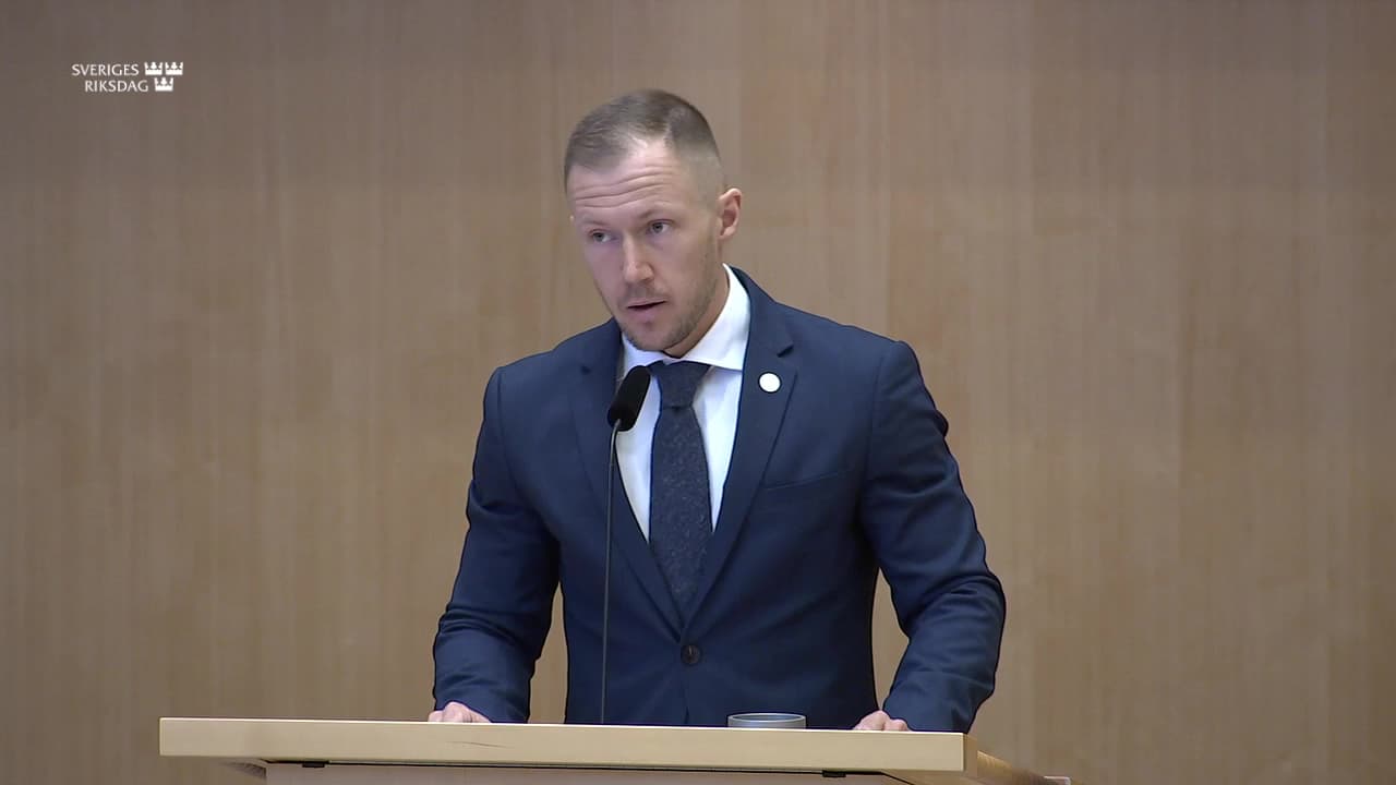 Stillbild från Debatt om förslag, Våldsbrott och brottsoffer