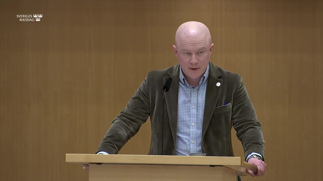 Stillbild från Debatt om förslag, Idrott, friluftsliv och spel