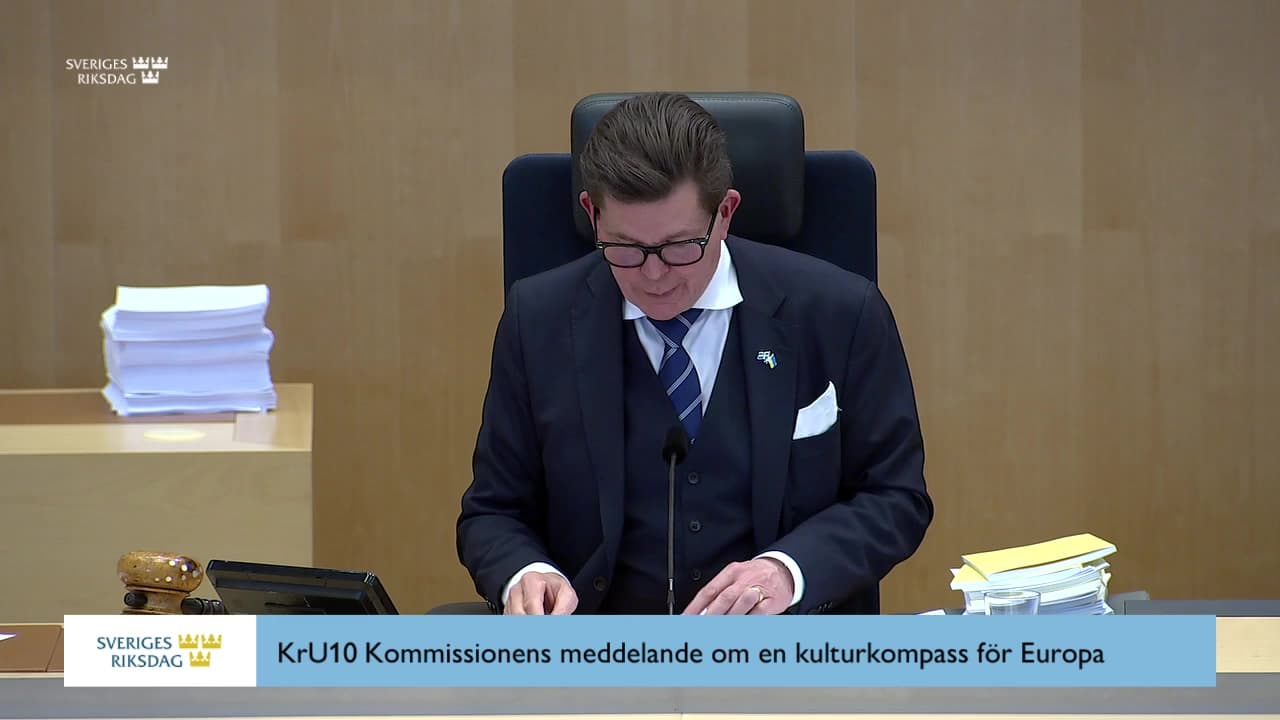 Stillbild från Beslut, Beslut: Kommissionens meddelande om en kulturkompass för Europa