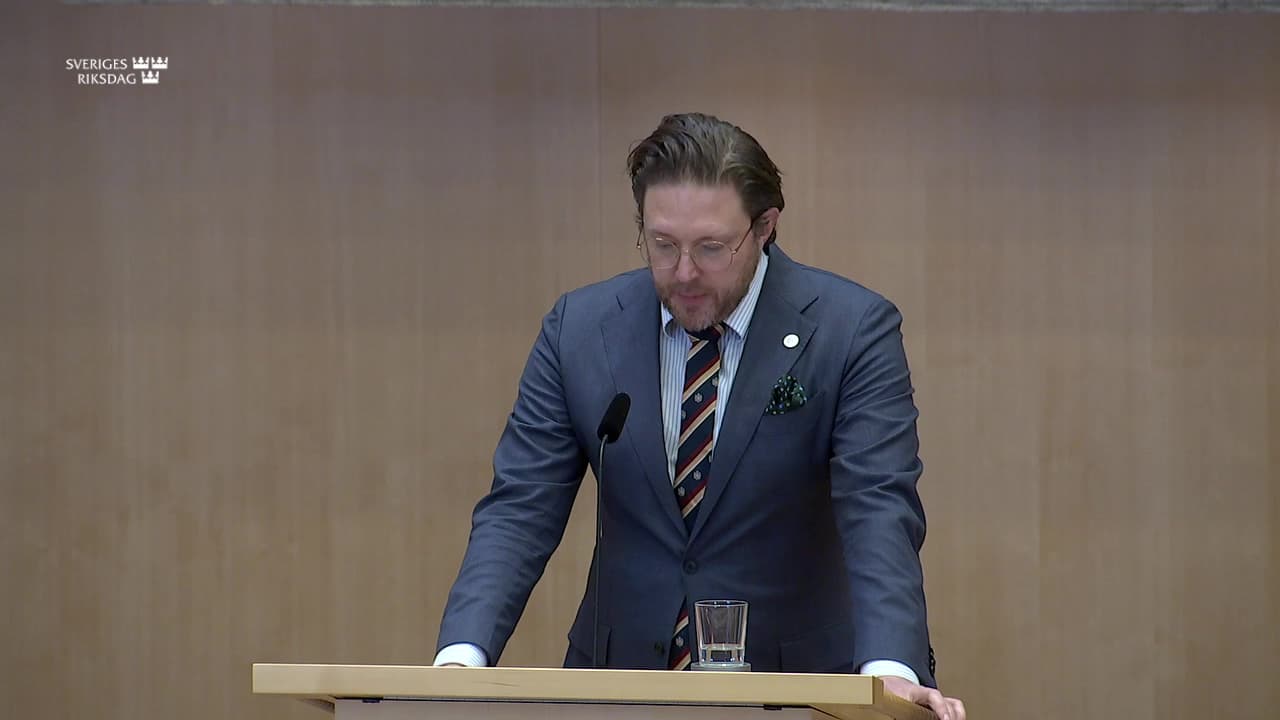 Stillbild från Debatt om förslag, Elmarknadsfrågor