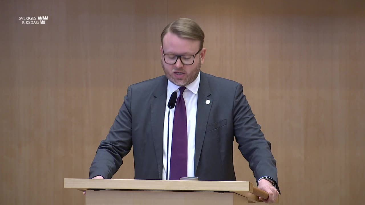 Stillbild från Debatt om förslag, Migrationsfrågor