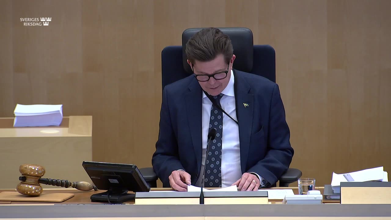 Stillbild från Statsministerns frågestund, Statsministerns frågestund