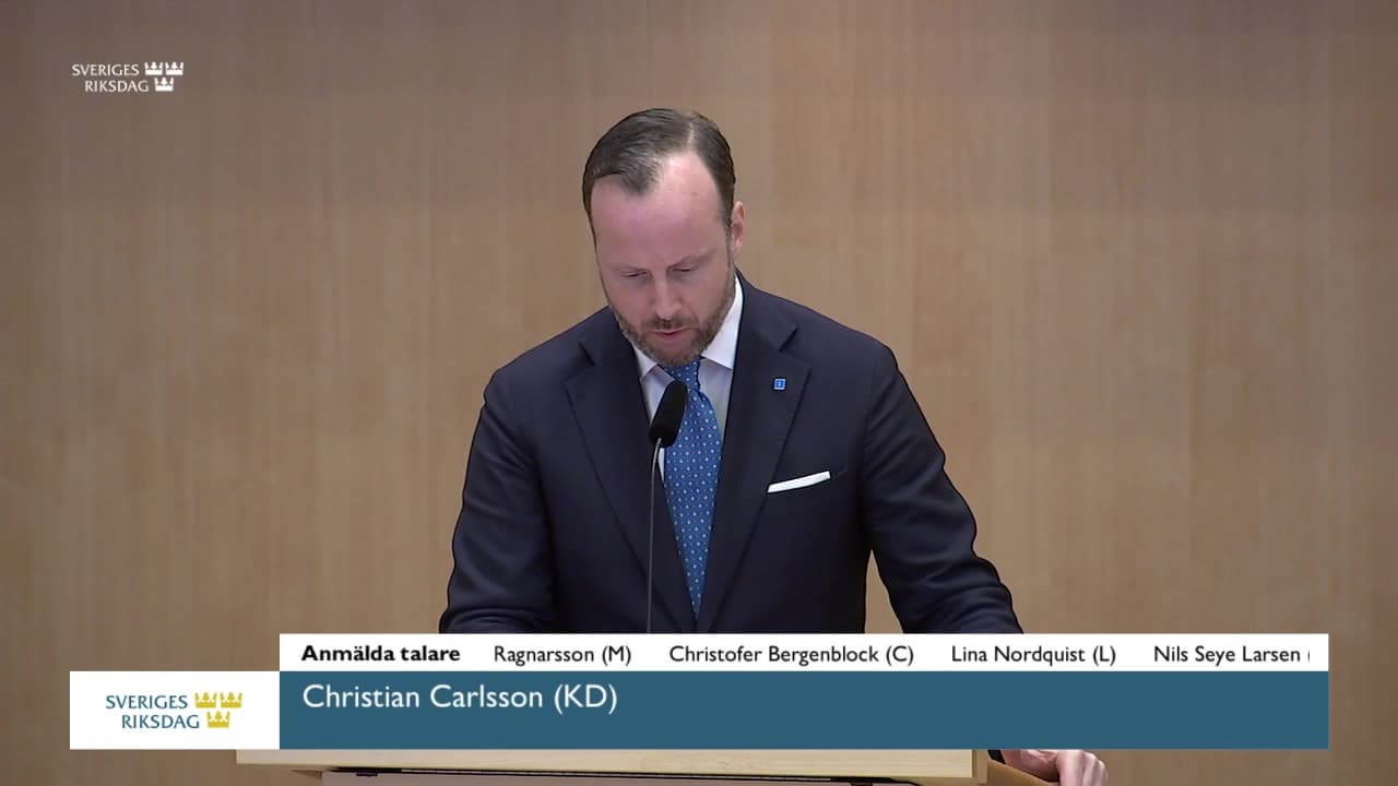 Stillbild från Debatt om förslag, Hälso- och sjukvårdens organisation