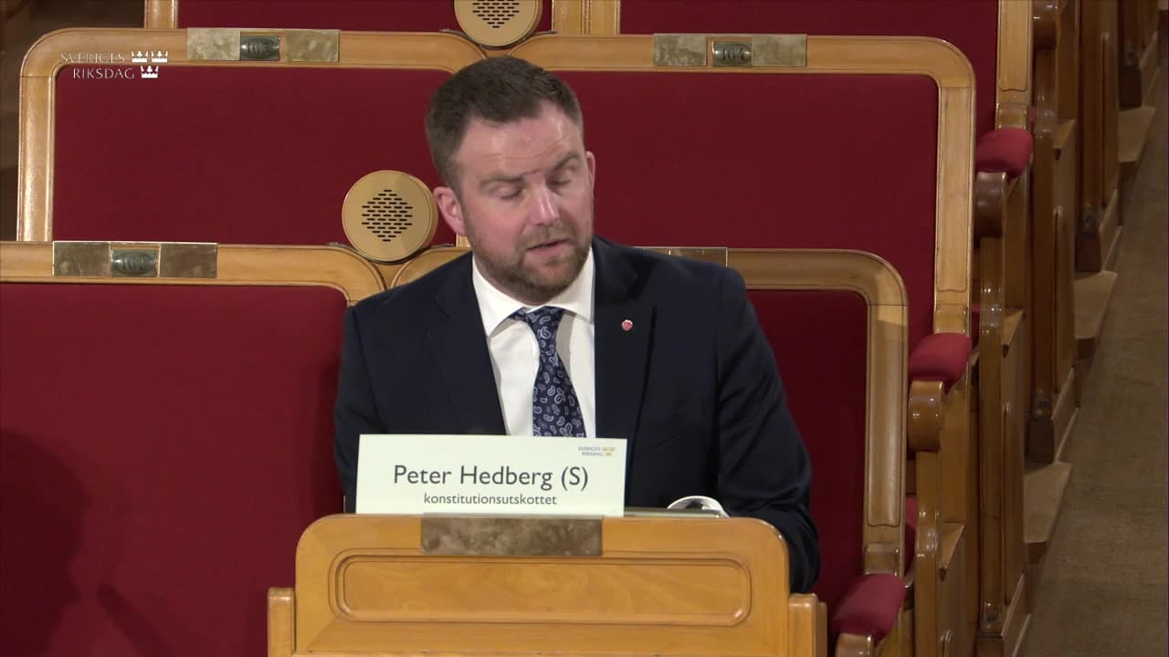 Stillbild från Öppen utfrågning, KU-utfrågning med finansminister Elisabeth Svantesson (M)