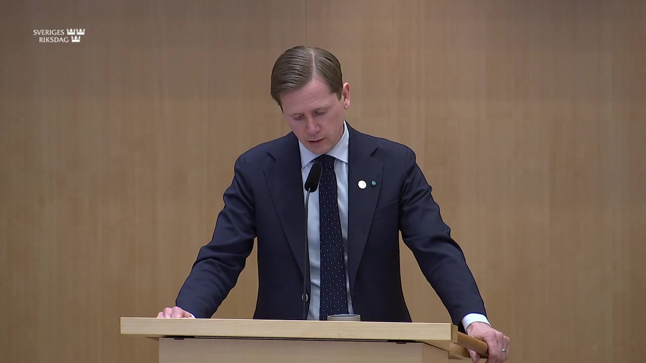 Stillbild från Debatt om förslag, Identitetskrav vid lagfart och åtgärder mot kringgåenden av bostadsrättslagen