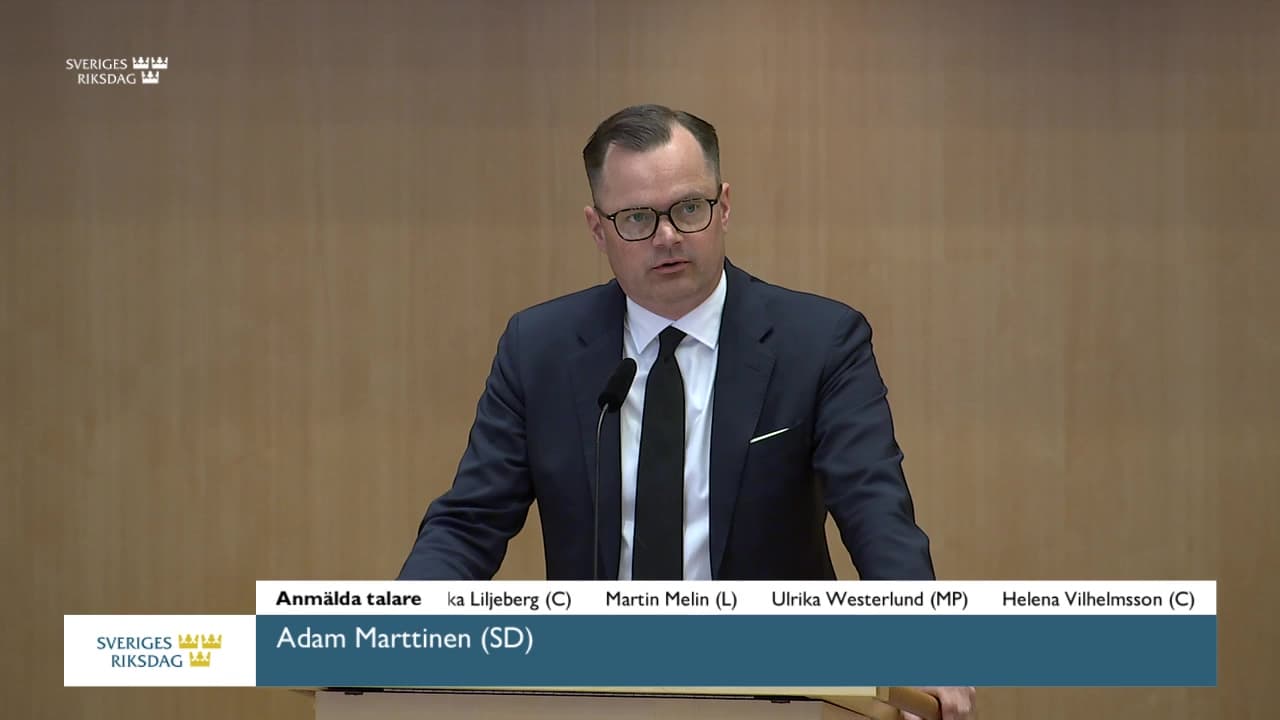 Stillbild från Debatt om förslag, En ny vapenlag