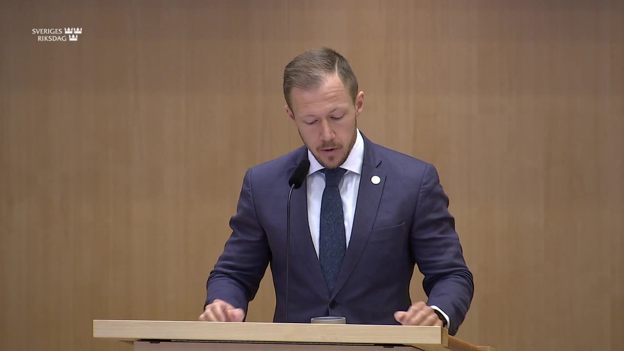 Stillbild från Debatt om förslag, En mer rättssäker och effektiv domstolsprocess