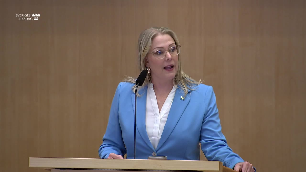 Stillbild från Debatt om förslag, Nya verktyg för stärkt konkurrens i privat och offentlig verksamhet