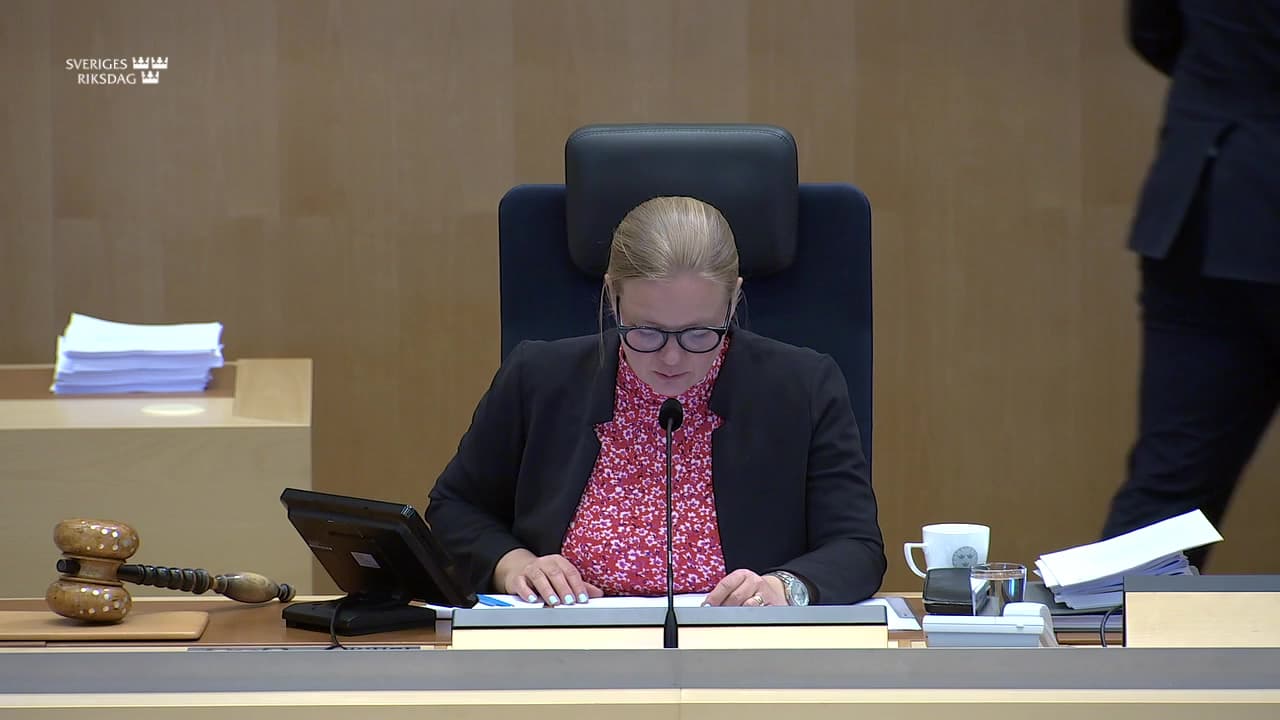 Stillbild från Debatt om förslag, Integritet och ny teknik 2020–2024