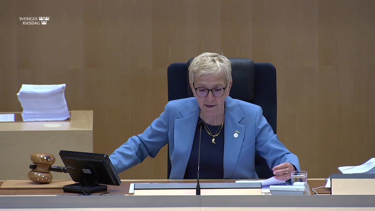 Stillbild från Debatt om förslag, Nya regler för att främja central clearing av OTC-derivat i EU