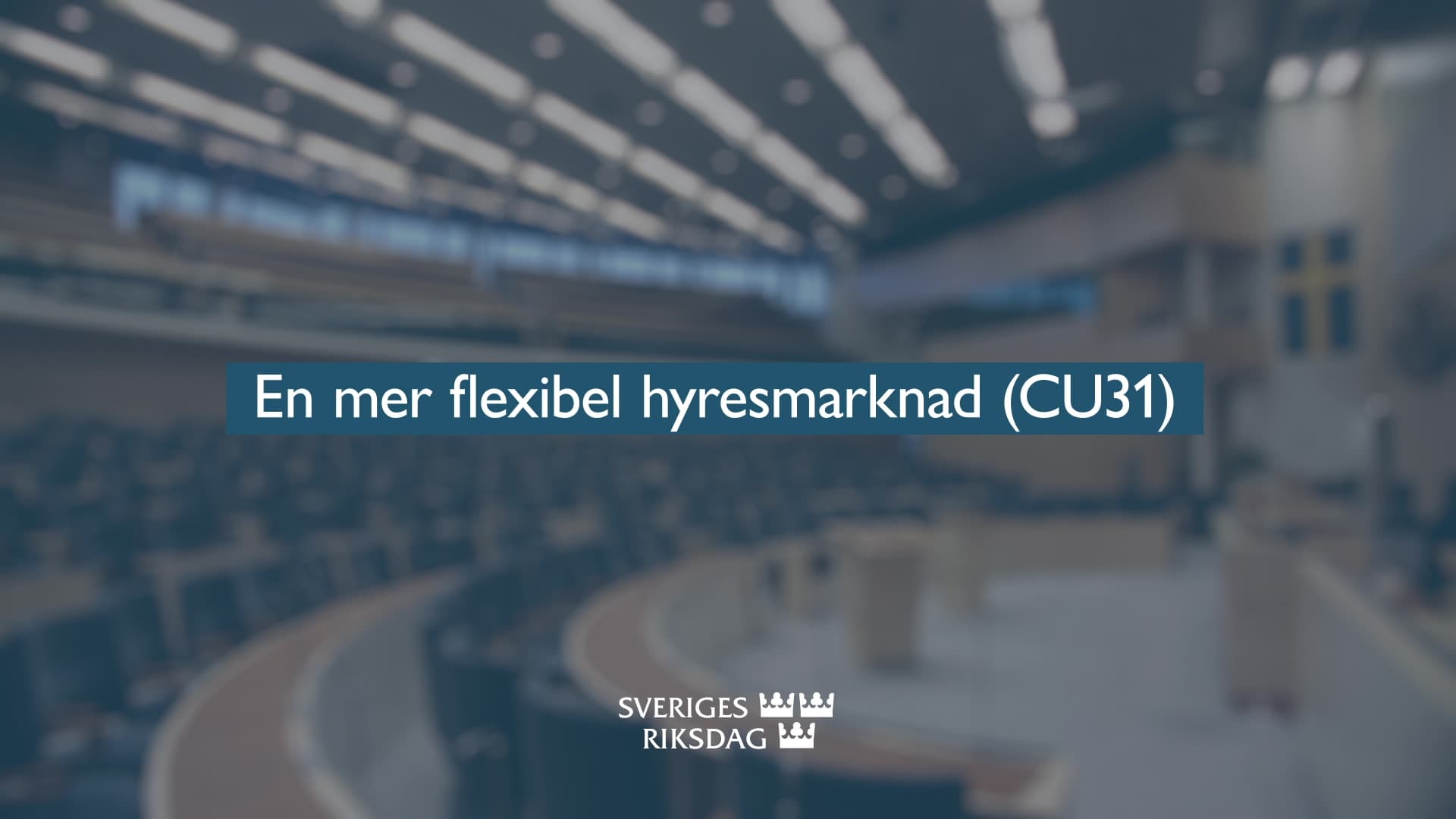 Stillbild från Beslut, Teckenspråkstolkat beslut: En mer flexibel hyresmarknad