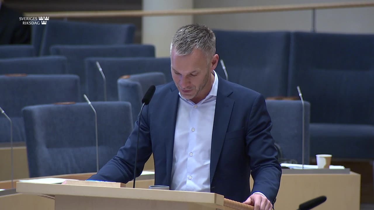 Stillbild från Interpellationsdebatt, Postnord och statens ägarpolicy och bolagsstyrningsmodell