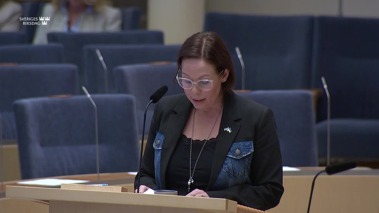 Stillbild från Interpellationsdebatt, Al-Nakba