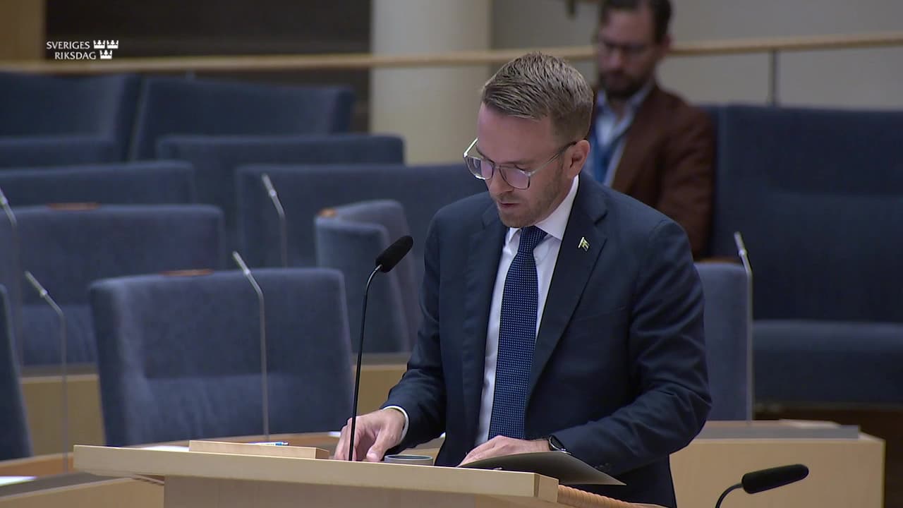 Stillbild från Interpellationsdebatt, Tillgängligheten för personer med funktionsnedsättningar
