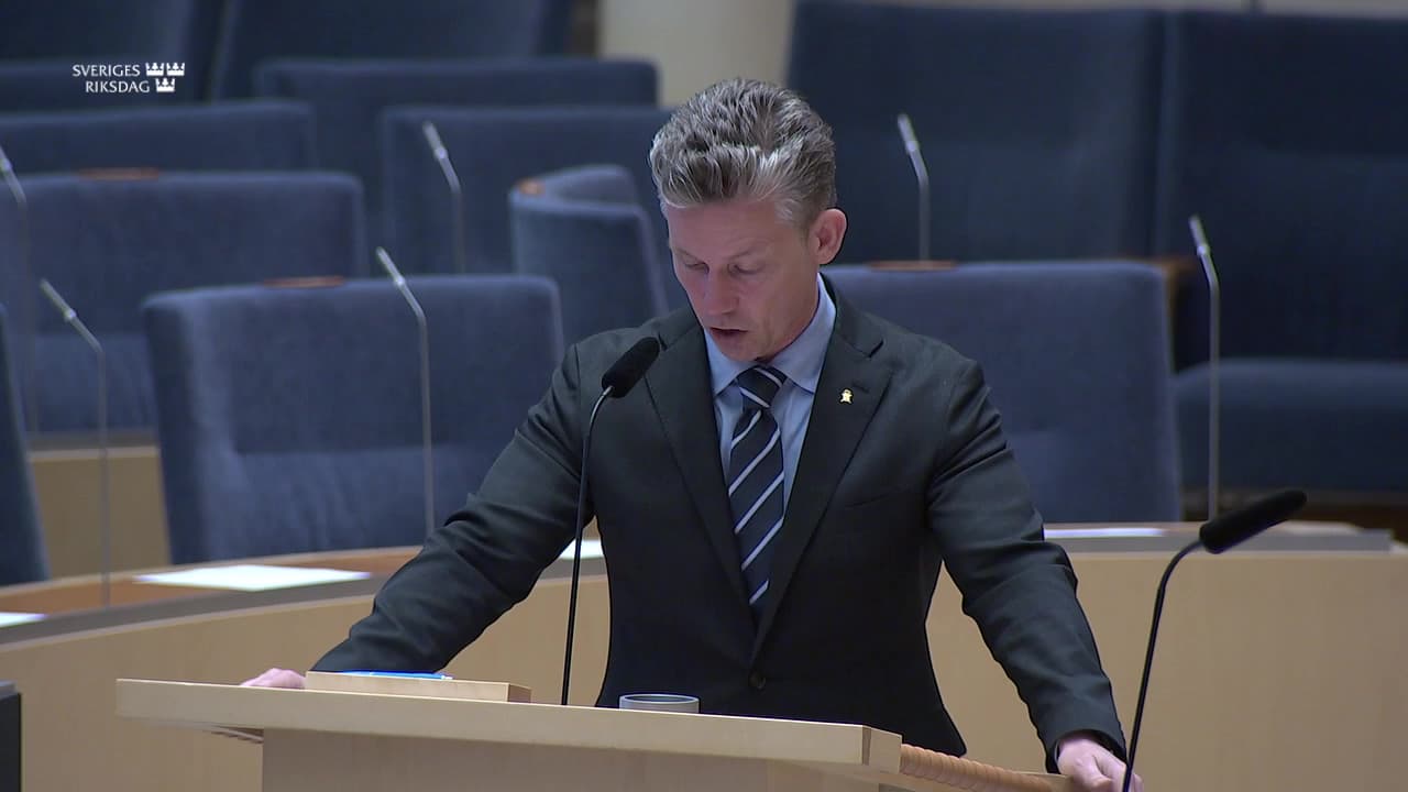 Stillbild från Interpellationsdebatt, Grundläggande fysisk förmåga