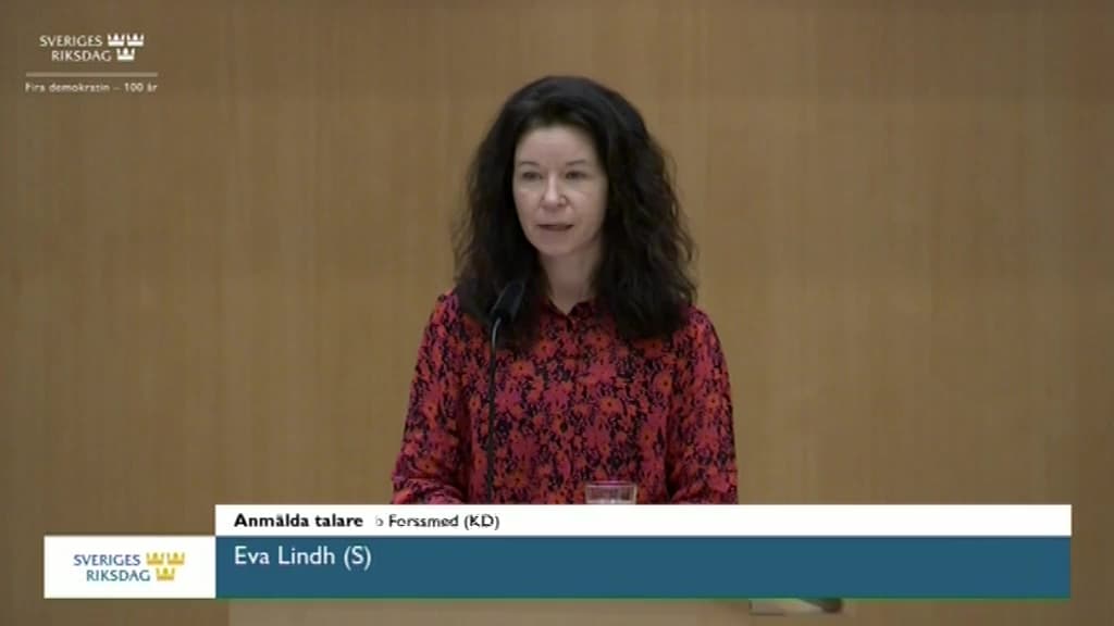 Stillbild från Debatt om förslag, Utgiftsområde 25 Allmänna bidrag till kommuner