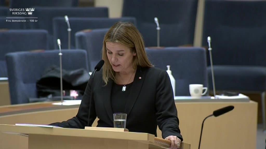 Stillbild från Interpellationsdebatt, Varg i Örebro län