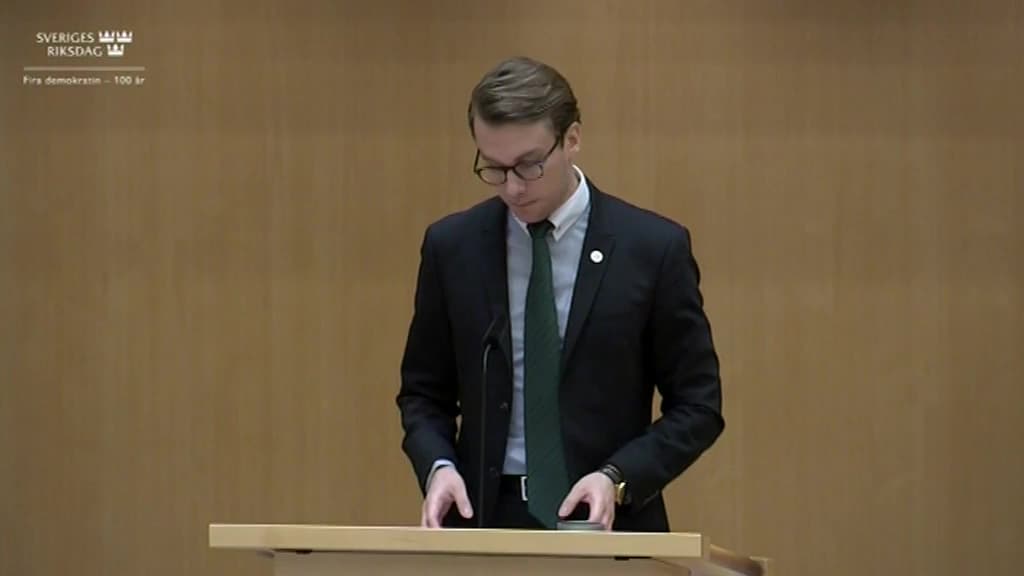 Stillbild från Debatt om förslag, Utgiftsområde 2 Samhällsekonomi och finansförvaltning