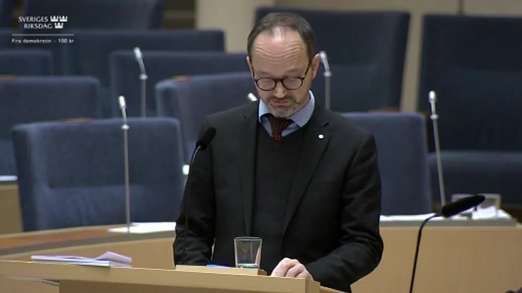Stillbild från Interpellationsdebatt, Säkerheten vid landets flygplatser