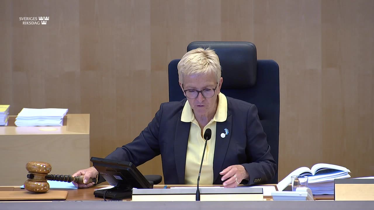 Stillbild från Debatt om förslag, Årsredovisning för staten 2025