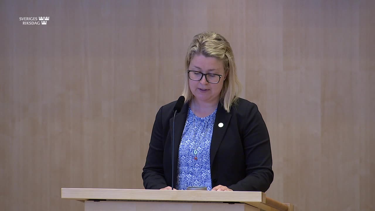 Stillbild från Debatt om förslag, Redovisning av skatteutgifter 2026