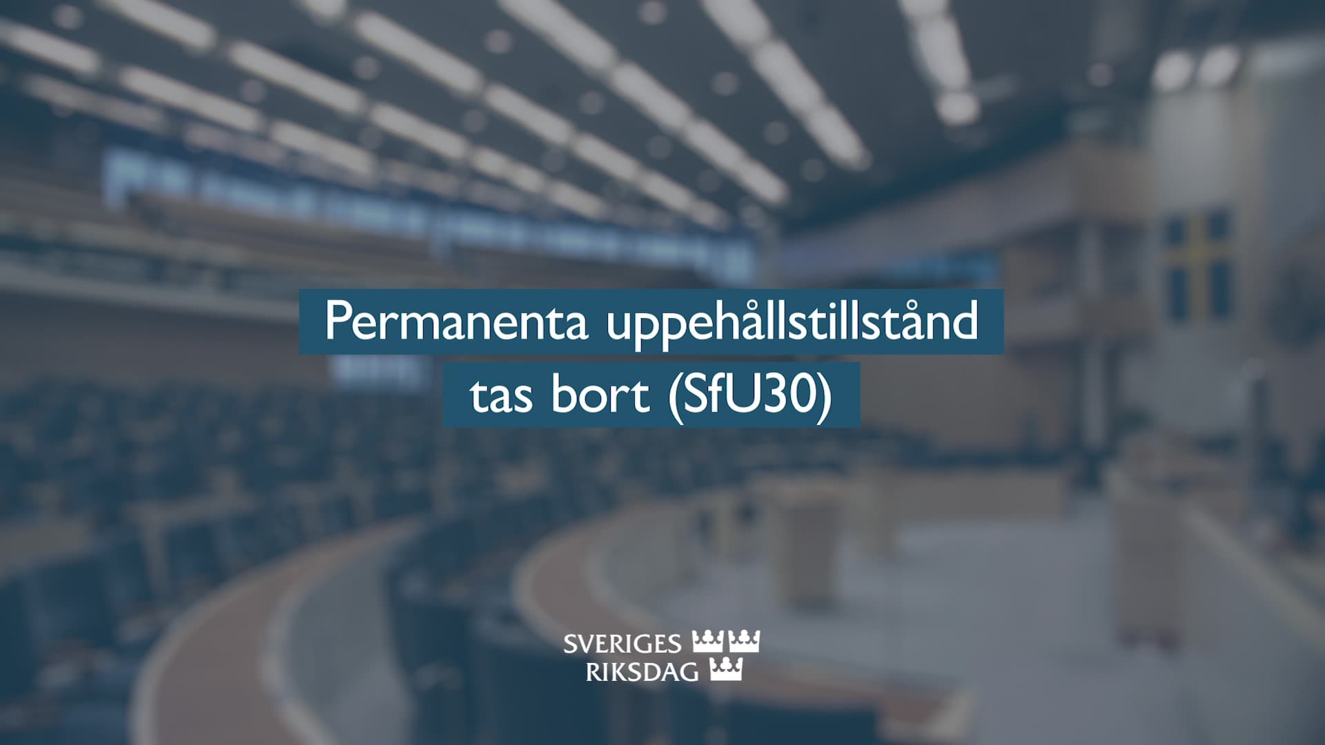 Stillbild från Beslut, Teckenspråkstolkat beslut: Permanenta uppehållstillstånd tas bort 
