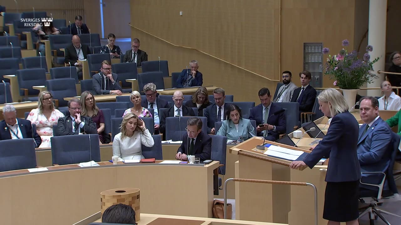 Stillbild från Partiledardebatt, Debate between party leaders