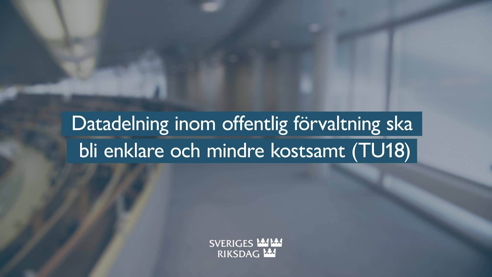 Stillbild från Beslut, Teckenspråkstolkat beslut: Datadelning inom offentlig förvaltning ska bli enklare och mindre konstsamt