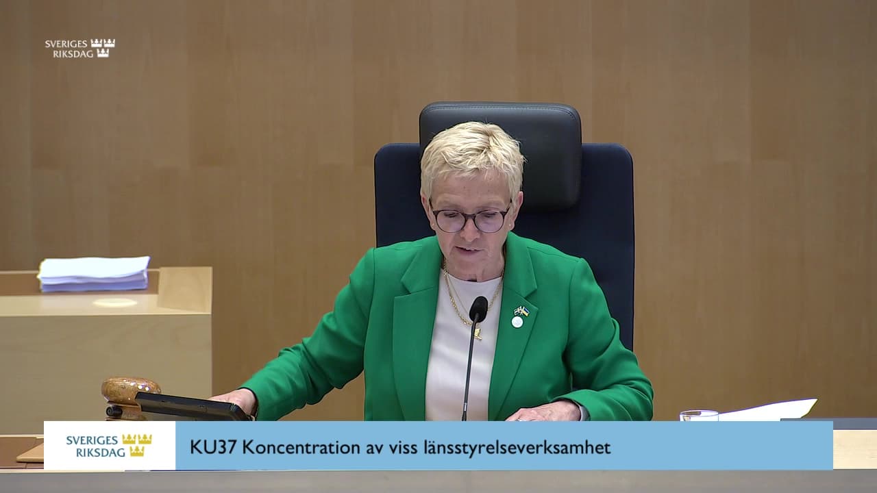 Stillbild från Beslut, Beslut: Koncentration av viss länsstyrelseverksamhet