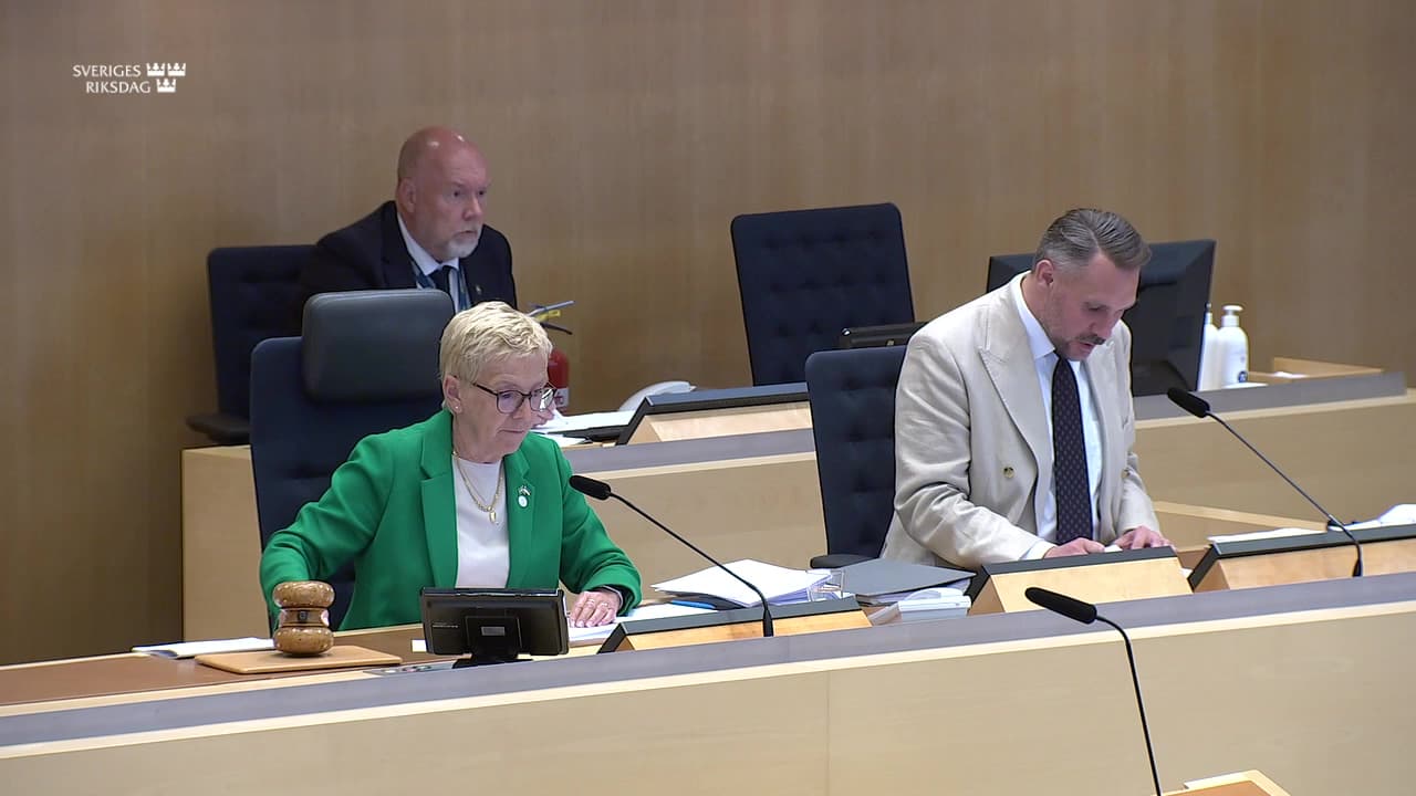 Stillbild från Beslut, Beslut: Den parlamentariska processen med ledamoten i fokus