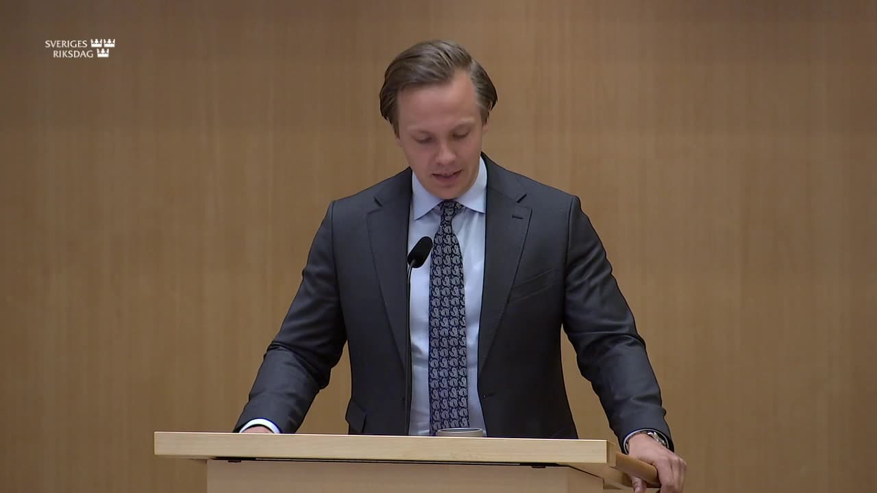Stillbild från Debatt om förslag, Ny kärnkraft i Sverige – fler möjliga platser vid kusten