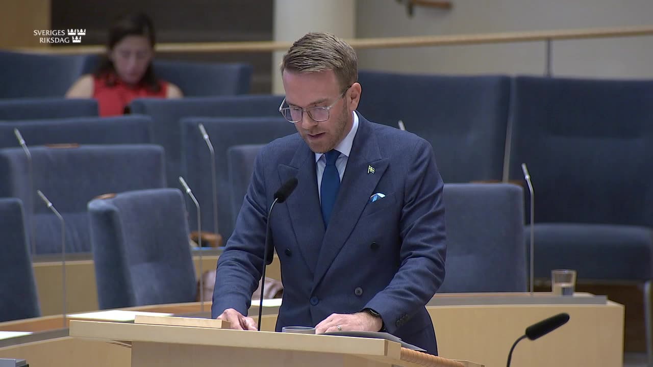 Stillbild från Interpellationsdebatt, Stöd till kollektivtrafiken