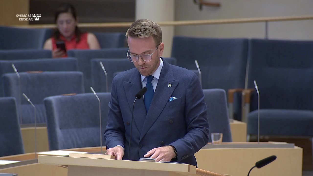 Stillbild från Interpellationsdebatt, Underhåll av järnvägen