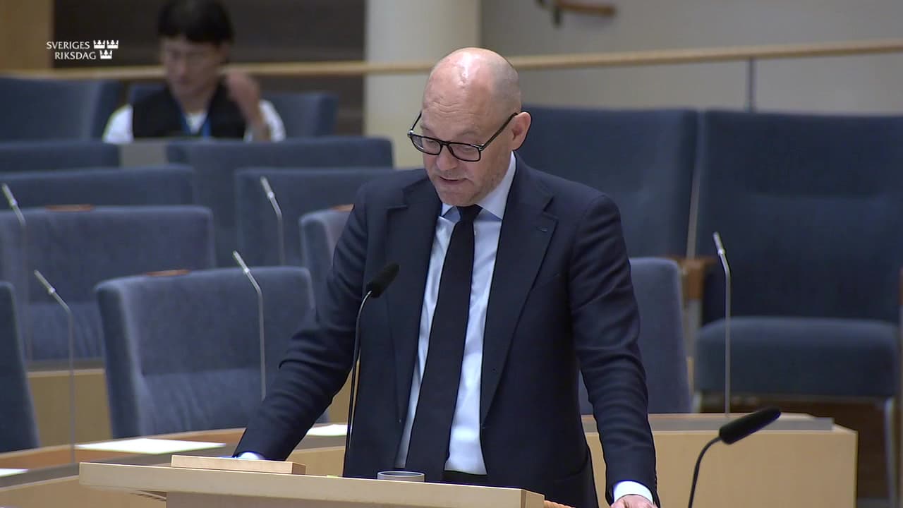 Stillbild från Interpellationsdebatt, Ny lagstiftning för klimatanpassning