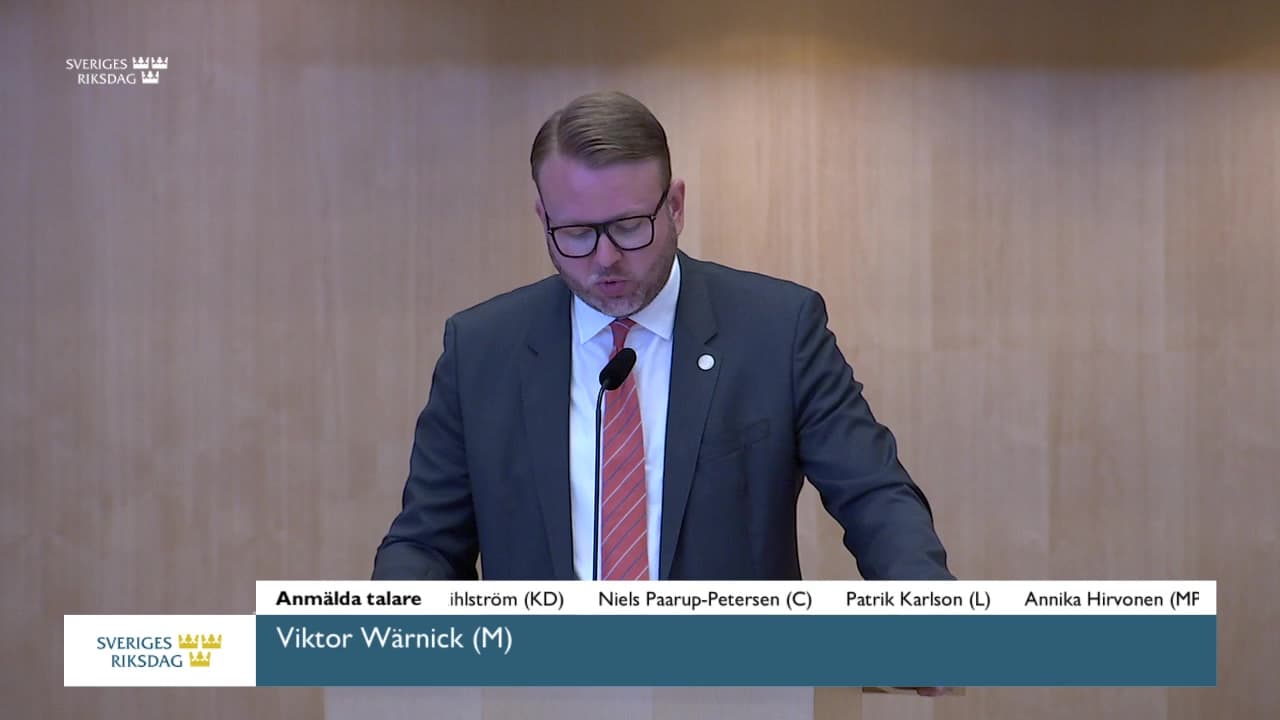 Stillbild från Debatt om förslag, Stärkt återvändandeverksamhet