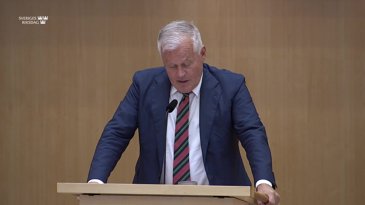 Stillbild från Debatt om förslag, Granskningsbetänkande