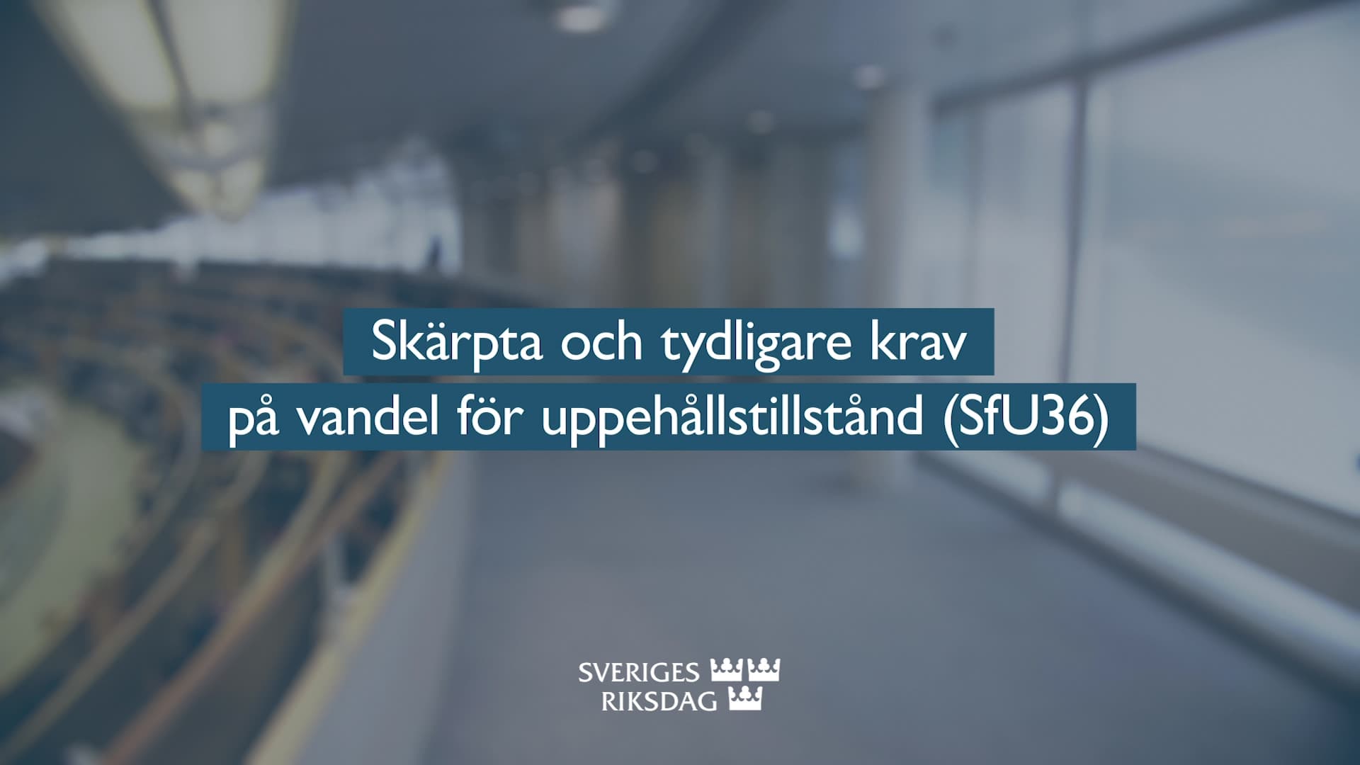 Stillbild från Beslut, Teckenspråkstolkat beslut: Skärpta och tydligare krav på vandel för uppehållstillstånd