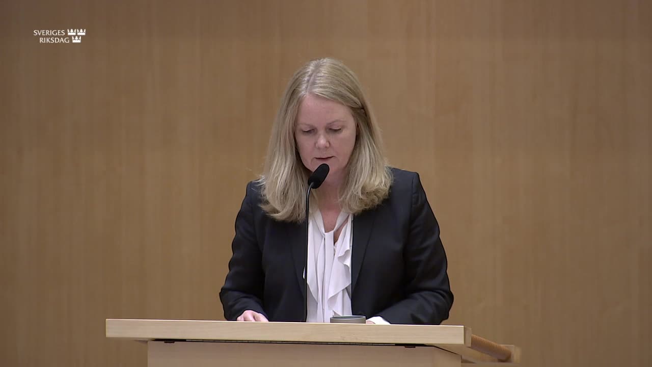 Stillbild från Debatt om förslag, Granskningsbetänkande