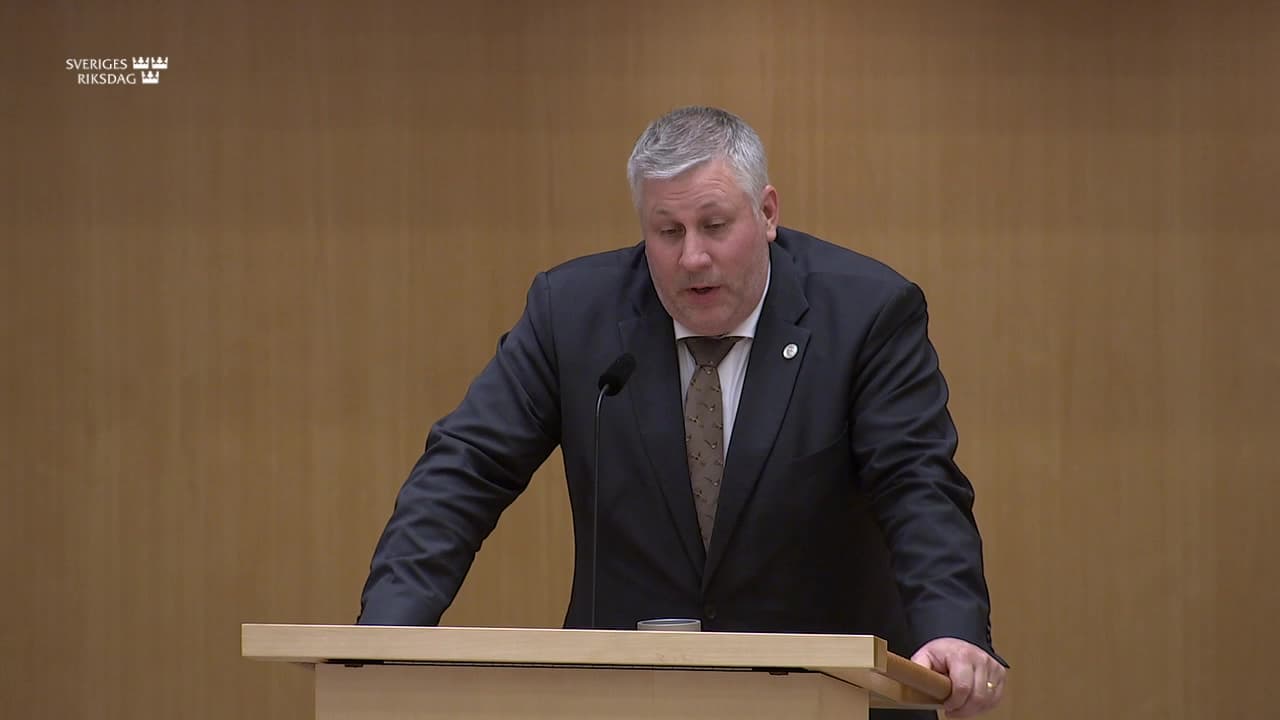 Stillbild från Debatt om förslag, Ett tydligt regelverk för aktivt skogsbruk