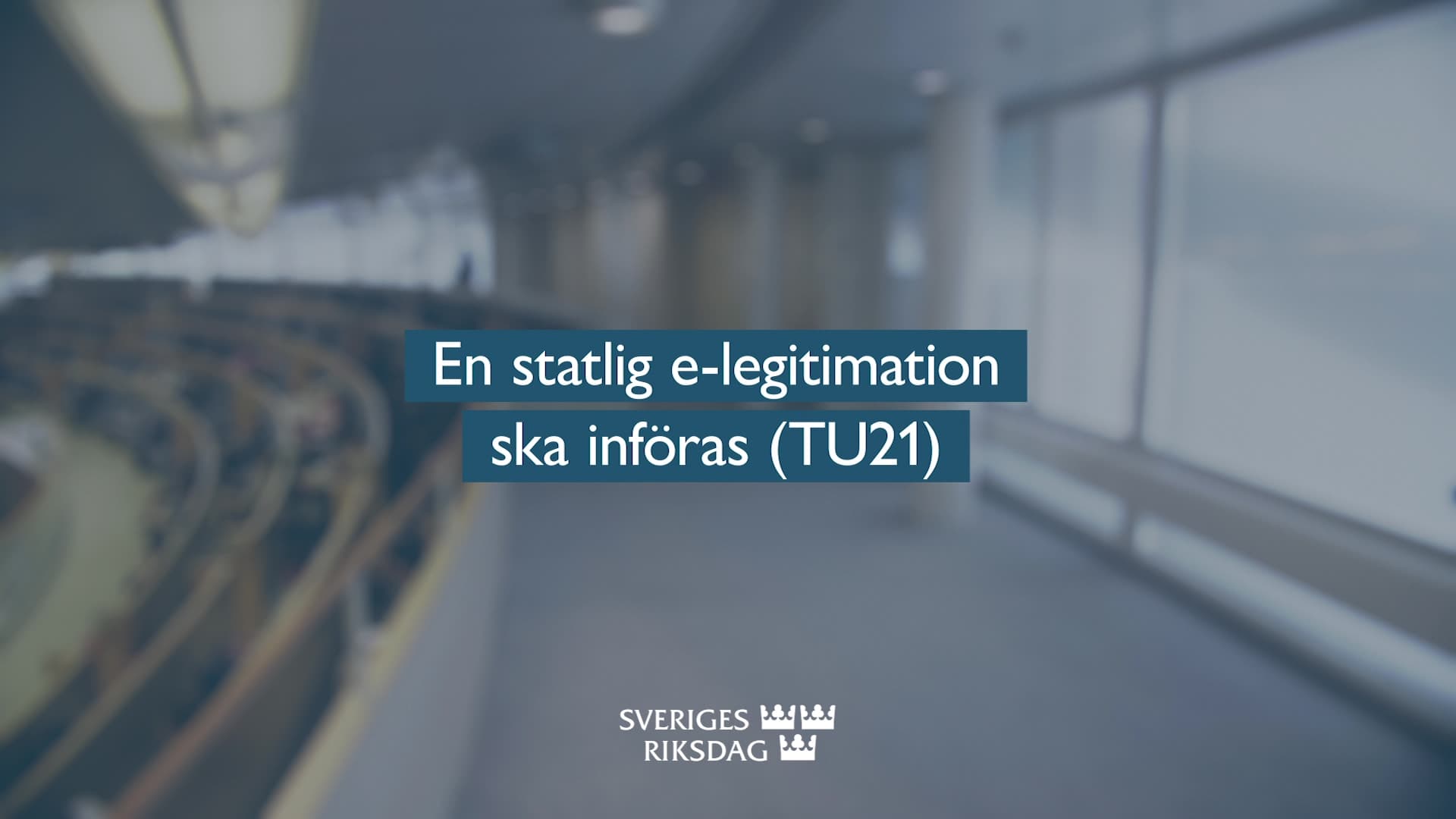 Stillbild från Beslut, Teckenspråksolkat beslut: En statlig e-legitimation ska införas