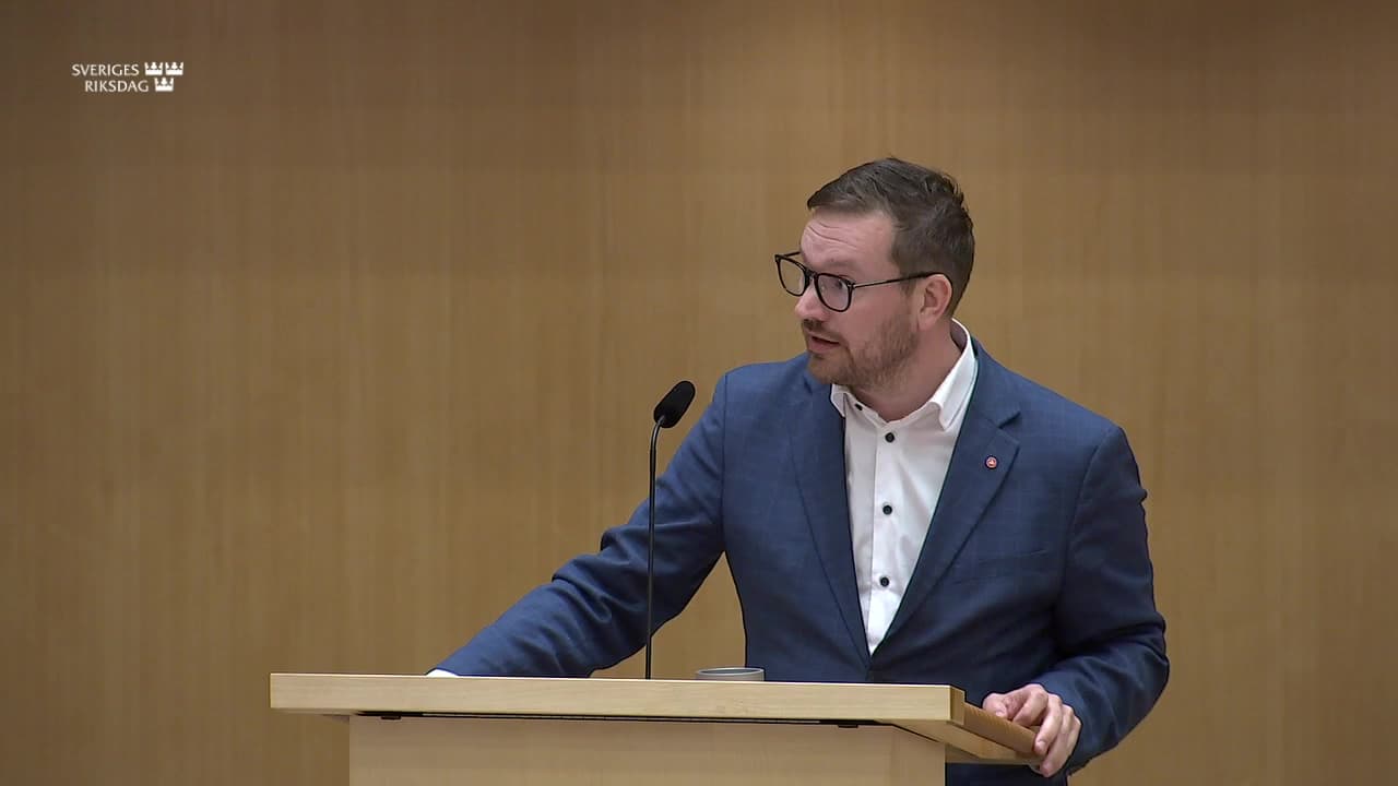 Stillbild från Debatt om förslag, Förbättrade förutsättningar för operativt militärt samarbete