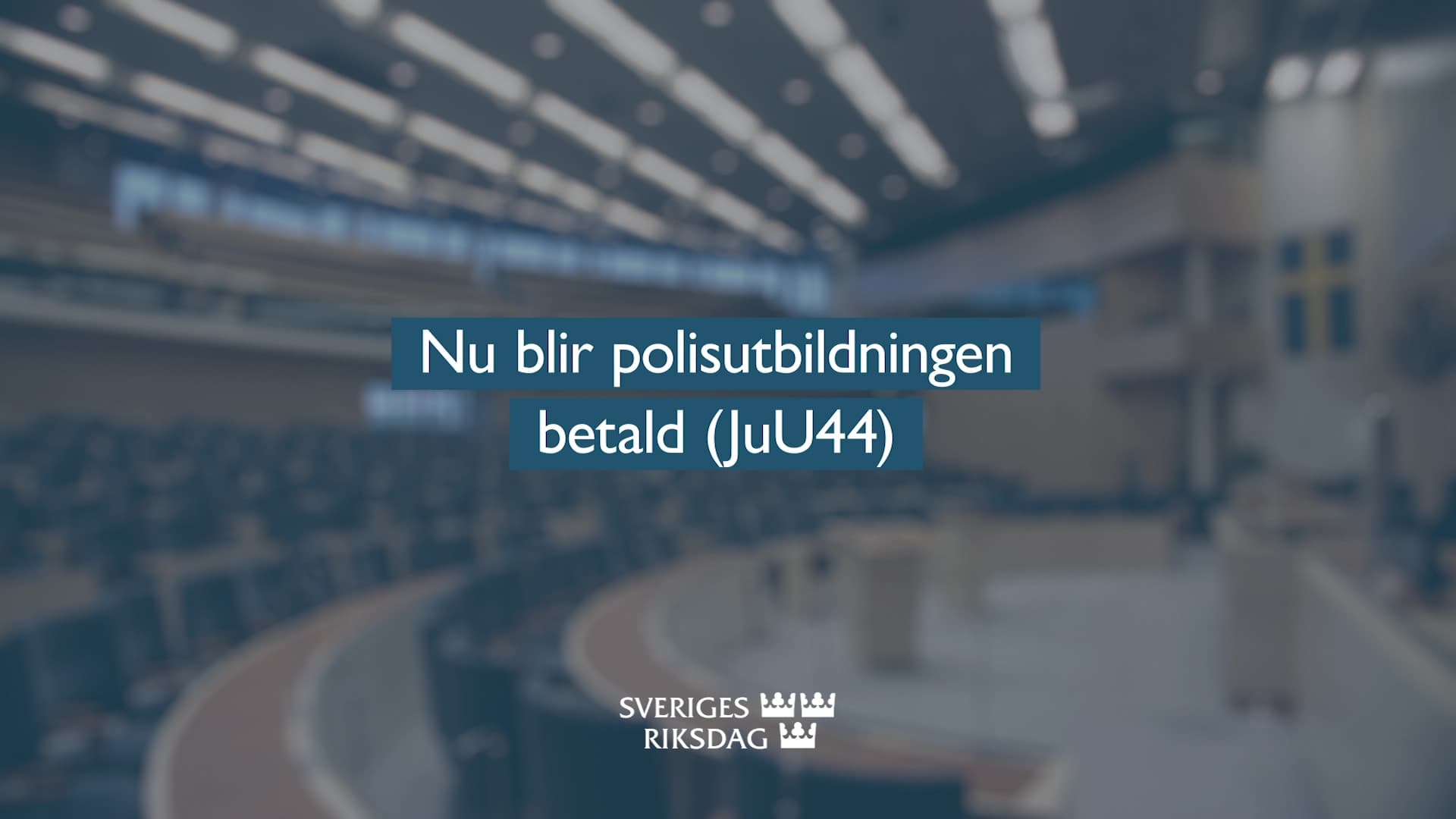 Stillbild från Beslut, Teckenspråkstolkat beslut: Nu blir polisutbildningen betald