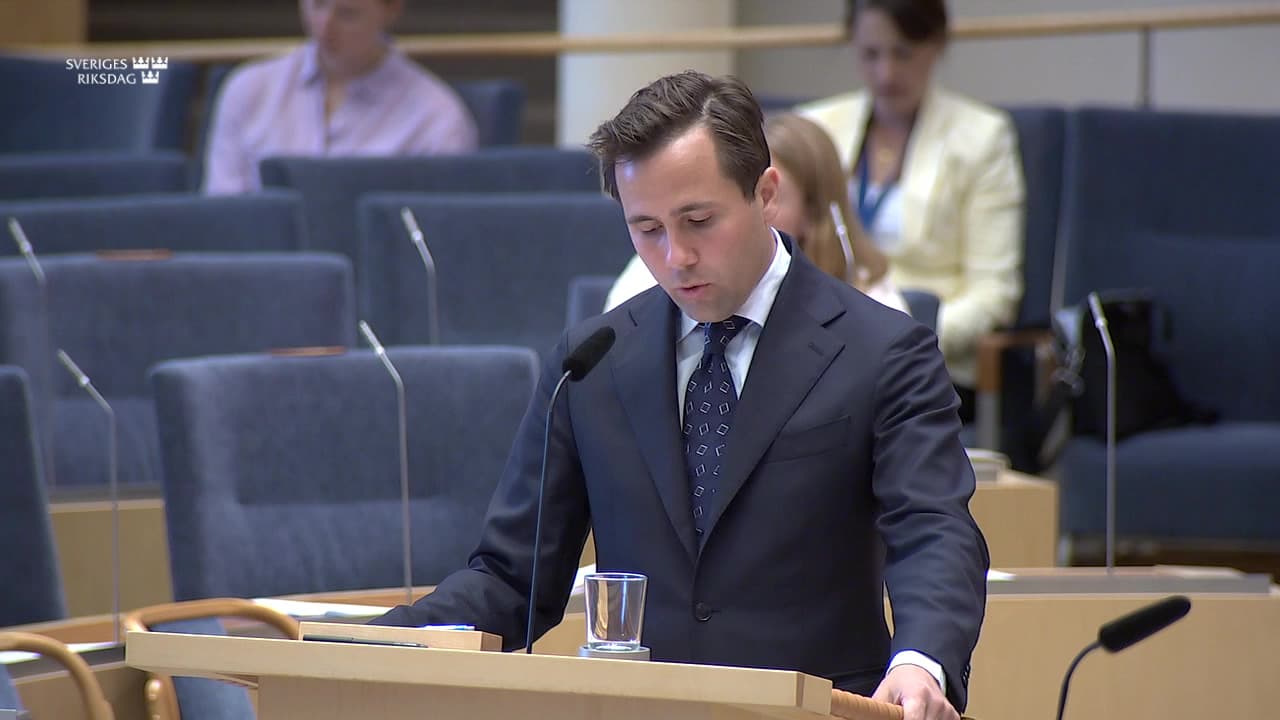 Stillbild från Interpellationsdebatt, Biståndsmedel till medlemsorganisationer