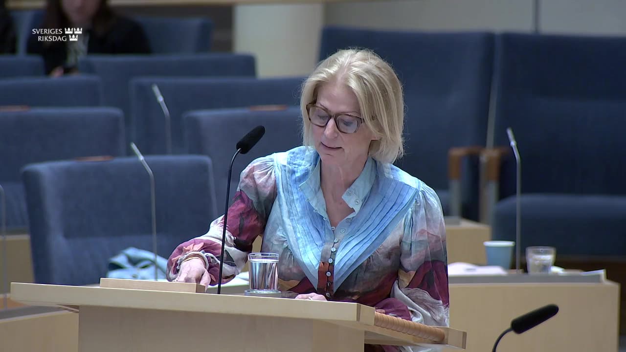 Stillbild från Interpellationsdebatt, Statens finanser