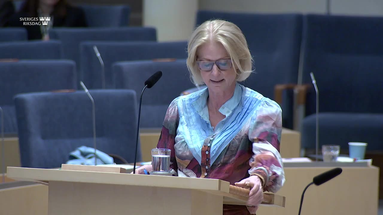 Stillbild från Interpellationsdebatt, Braathens Regional Airlines företagsrekonstruktion