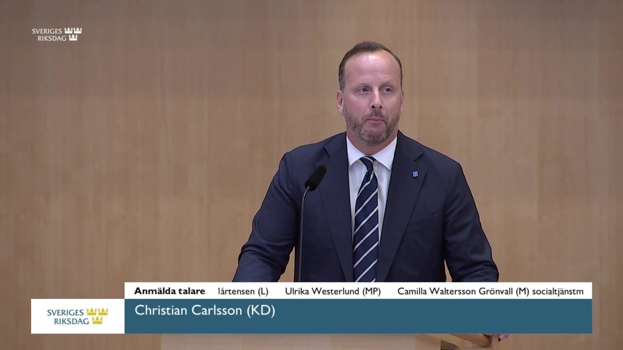 Stillbild från Debatt om förslag, För barns rättigheter och trygghet – en ny lag om omhändertagande för vård av barn och unga