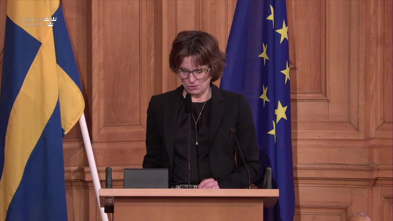 Stillbild från Öppet sammanträde, Utrikesutskottets öppna sammanträde om kommissionens arbetsprogram 2026