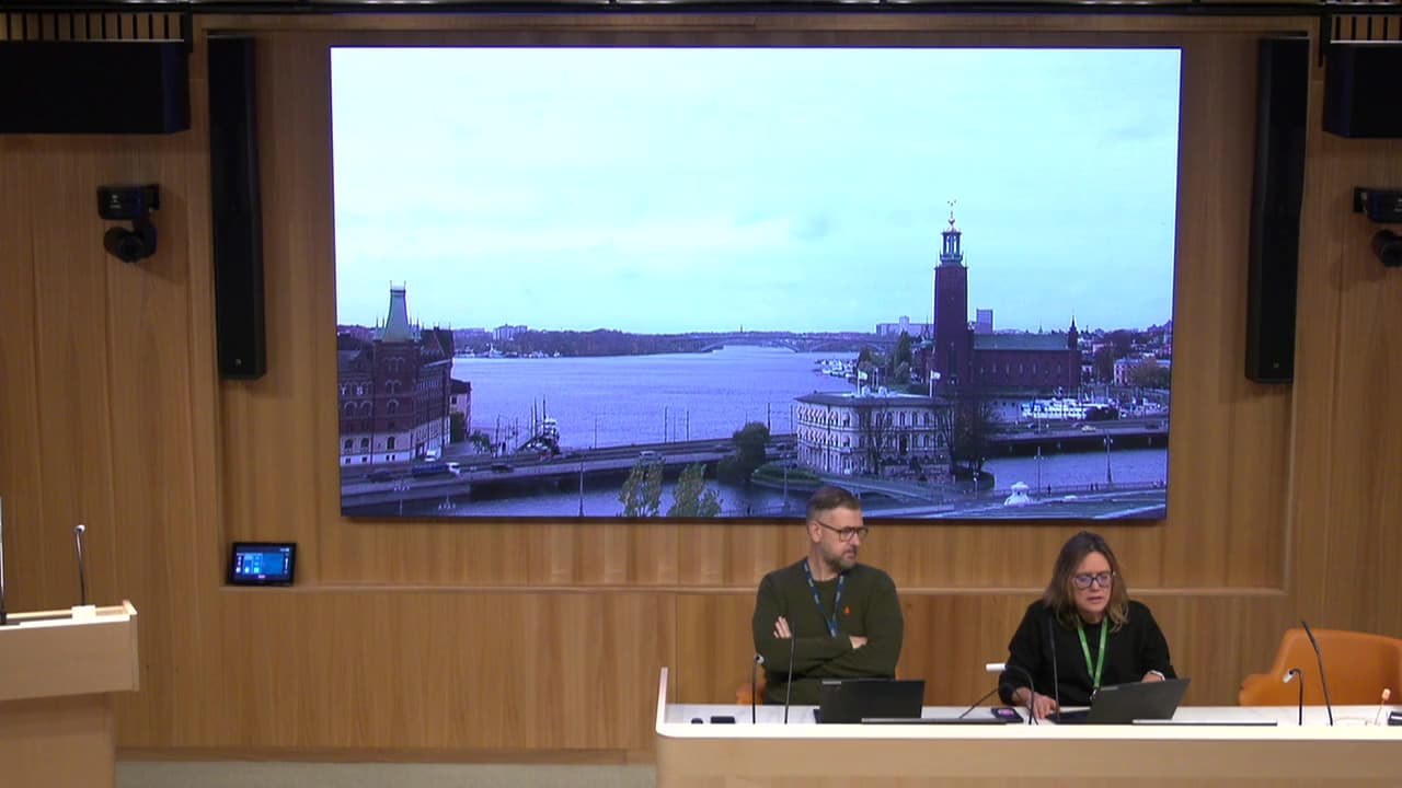 Stillbild från Öppet sammanträde, Testsändning 2