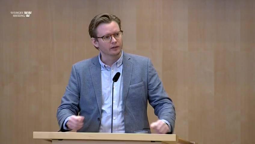 Stillbild från Debatt om förslag, Skattereduktion för boende i vissa glest befolkade områden – regional skattereduktion